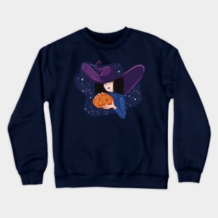 Pumpkin Witch Crewneck Sweatshirt
